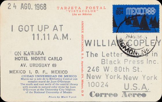 On Kawara — courtesy of the venue