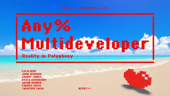 Any% Multideveloper — Reality in Polyphony — courtesy of the venue